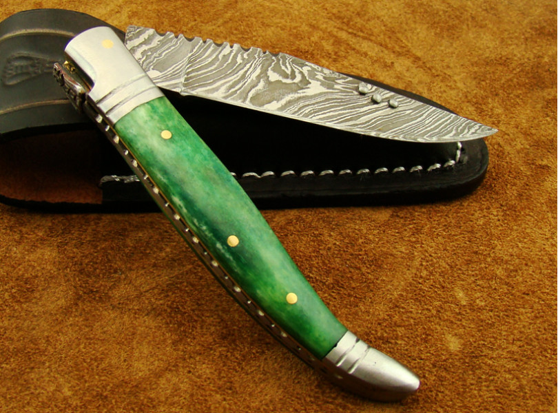 Damascus Laguiole Knife